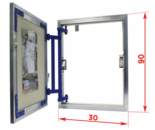 Сантехнические люки под плитку серии AL-KR 90x30 см Люкер, ревизионные сантехнические люки